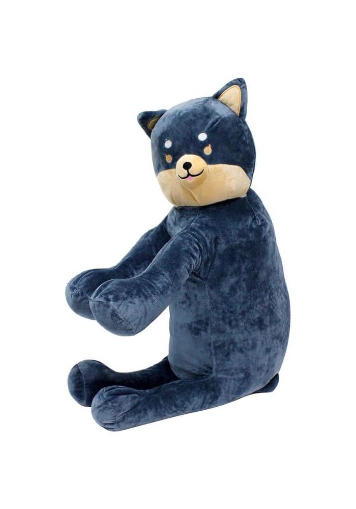 DAISO Eng Hug Pillow - Shiba Dog Navy Blue - Image 1